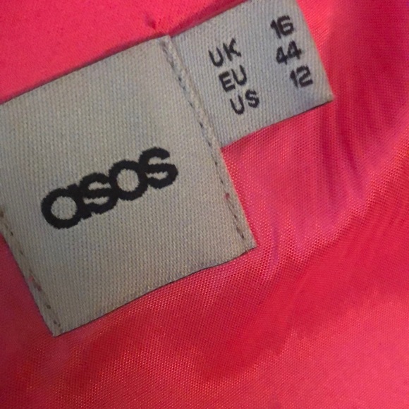 ASOS Women’s Hot Pink Dress Sz 12 - Picture 6 of 6